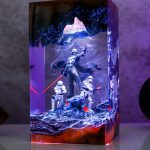 Star Wars Epoxy Lamp Vader Stormtroopers Green Base Glow
