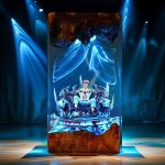 Sukuna Resin Lamp Blue Glow Jujutsu Kaisen Night Light