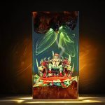 Sukuna Resin Lamp Warm Amber Glow Jujutsu Kaisen Display