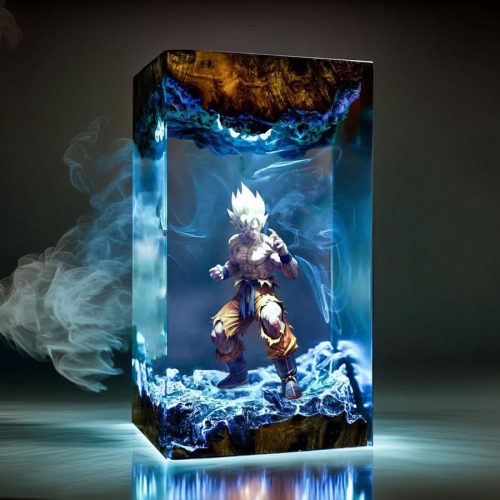 Super Saiyan Night Light Goku Resin Lamp