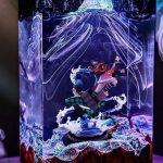 Tanjiro and Nezuko Resin Lamp Demon Slayer Water Breathing Figure Detail