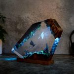 Toothless Resin Lamp Toothless vs Light Fury How to Train Your Dragon Epoxy Night Light Blue Glow