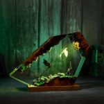Toothless Resin Lamp Toothless vs Light Fury How to Train Your Dragon Epoxy Night Light Green Glow