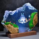 Totoro Forest Swing Lamp Studio Ghibli Handmade Night Light