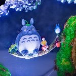 Totoro Resin Lamp Close Up Ghibli Swing Detail View