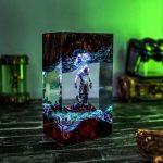 Valorant Omen Epoxy Resin Lamp Handmade Gaming Night Light Gaming Room Decor