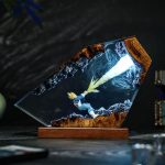 Vegeta Epoxy Resin Lamp, White LED Handmade Dragon Ball Night Light