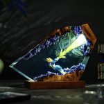 Vegeta Final Flash Resin Lamp, Yellow Green LED Anime Night Light