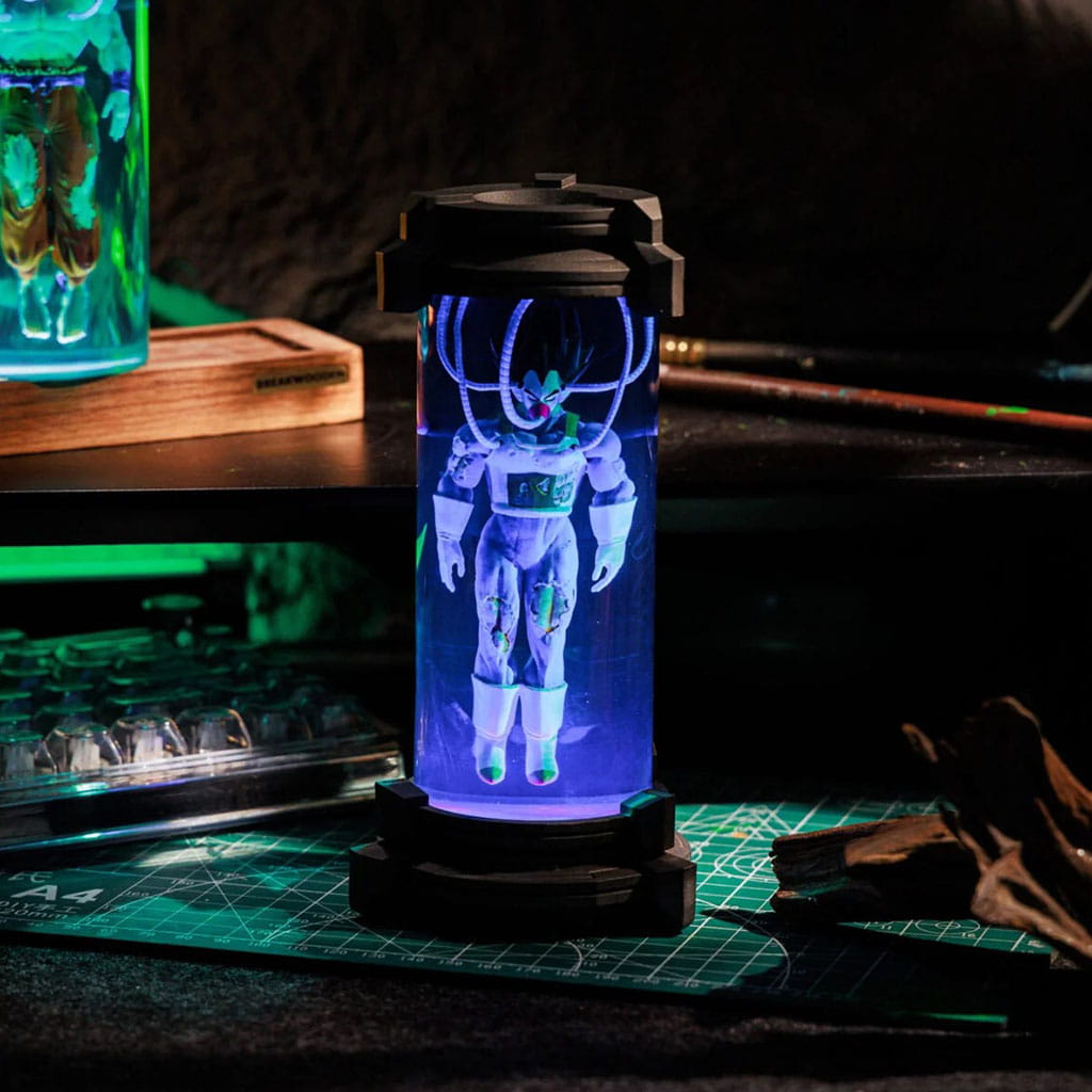 Vegeta Resin Lamp Healing Pod Night Light on Desk Setup