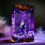 Vegeta Ultra Ego Resin Lamp Purple Glow Night Light