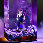 Vegeta Ultra Ego Resin Lamp Purple Smoke Effect Display