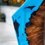 Whale Ocean Resin Lamp Close Up View