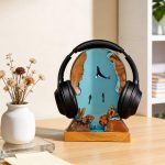 Whale Resin Headphone Stand Desk Decor