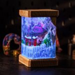 Winter Torii Gate Japanese Lamp Side View Night Light