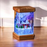 Winter Torii Gate Japanese Night Light Epoxy Resin Lamp