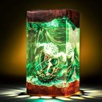 Yuta Okkotsu Resin Lamp Green Amber Glow Night Light