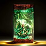 Yuta Okkotsu Resin Lamp Green Glow Jujutsu Kaisen Display