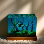 Zombie Dino Resin Lamp Sunlit Angle